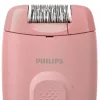 Epilator Philips BRE227/00 corded pink — massage function, AC powered, with cleaning brush