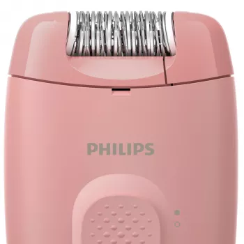 Epilator Philips BRE227/00 corded pink — massage function, AC powered, with cleaning brush