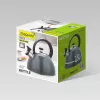 Electric Kettle Maestro MR-1302-GREY 2.5 L Stainless Steel, Grey Housing, Whistle, Cool-Touch Handle