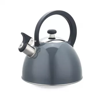 Electric Kettle Maestro MR-1302-GREY 2.5 L Stainless Steel, Grey Housing, Whistle, Cool-Touch Handle