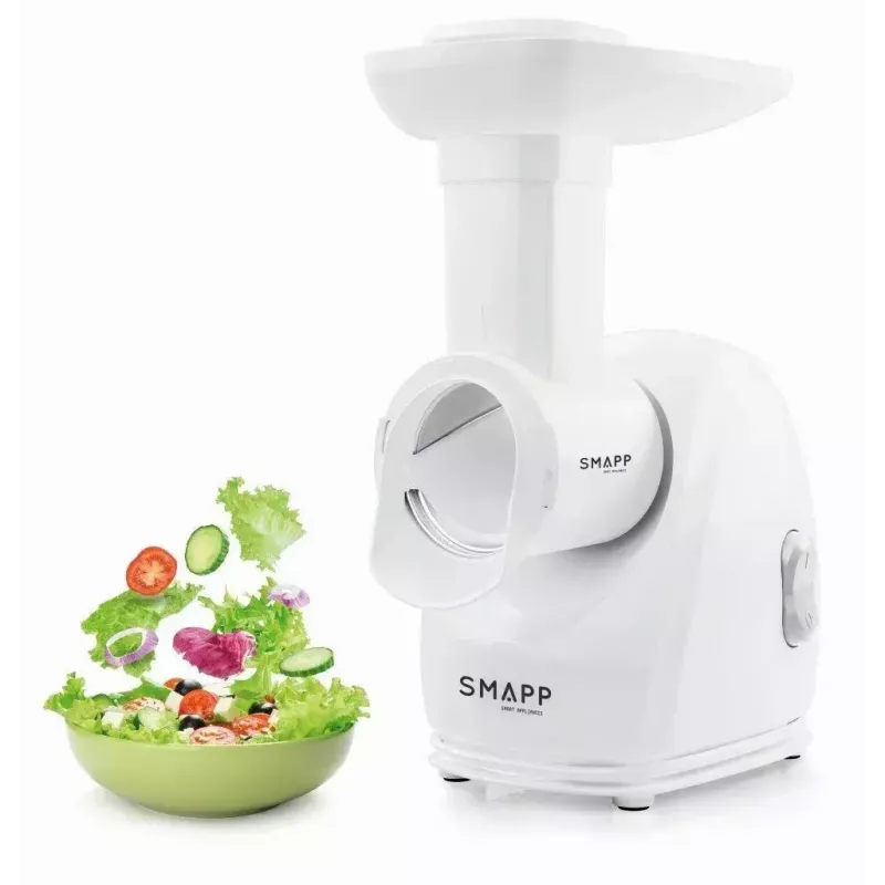 Electric meat grinder SMAPP 489.81, 2000 W, 3 strainers (2.7–8 mm), white