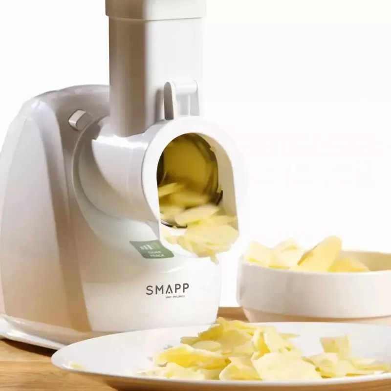 Electric meat grinder SMAPP 489.81, 2000 W, 3 strainers (2.7–8 mm), white