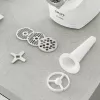 Electric meat grinder SMAPP 489.81, 2000 W, 3 strainers (2.7–8 mm), white