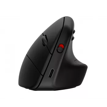 HP 925 Ergonomic Vertical Mouse, Right-hand, Vertical design, RF Wireless + Bluetooth, 4000 DPI, Black