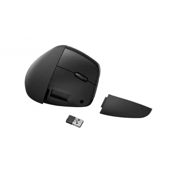 HP 925 Ergonomic Vertical Mouse, Right-hand, Vertical design, RF Wireless + Bluetooth, 4000 DPI, Black