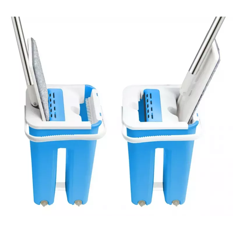 Wet floor mop set ESPERANZA EHS004 with bucket, microfiber replaceable head, swivel, 1250 mm height, 1.1 kg