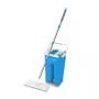 Wet floor mop set ESPERANZA EHS004 with bucket, microfiber replaceable head, swivel, 1250 mm height, 1.1 kg