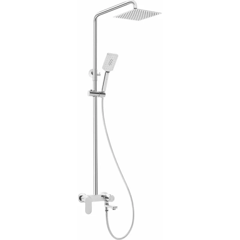 Shower system Deante Alpinia NAC_01AM with bath mixer and hand shower