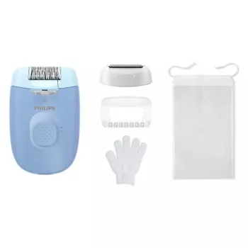 Epilator Philips BRE247/00 Series 4000 — 2 power levels, shaver, massage, blue