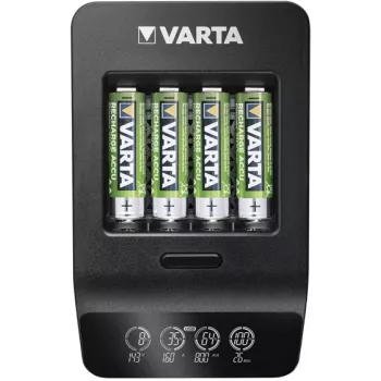 VARTA LCD Smart Charger+ With 4 Aa Batteries 2100mah
