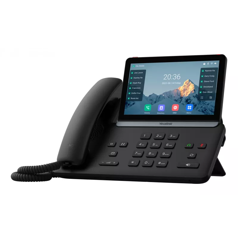IP Phone Yealink SIP-T87W — 7 inch LCD 800×480, wired & wireless handset, 1000-entry phonebook, G.711/G.723/G.726/G.729 codecs