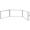 Beach Windscreen Easy Camp 120330 Grey Polyester 5000mm x 1400mm