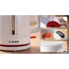 Electric kettle Bosch TWK3M121 — 1.7 L, 2400 W, white, plastic housing