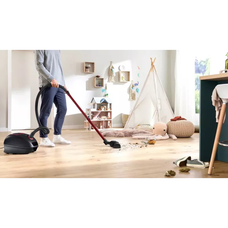 Cylinder vacuum Bosch Serie 4 BGB41POW1 — 850 W, 4 L dust bag, HEPA13, telescopic metal tube
