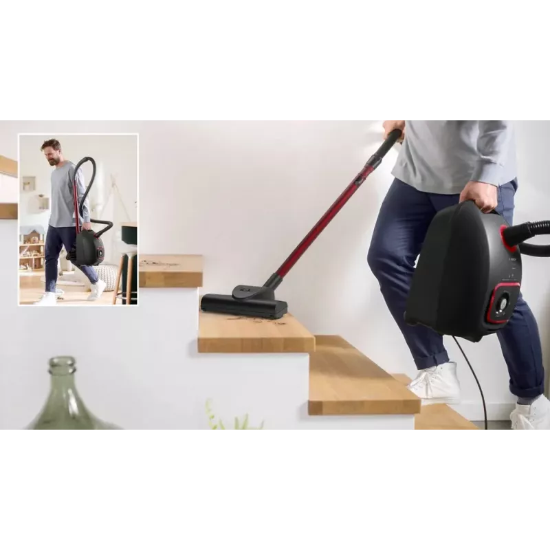 Cylinder vacuum Bosch Serie 4 BGB41POW1 — 850 W, 4 L dust bag, HEPA13, telescopic metal tube