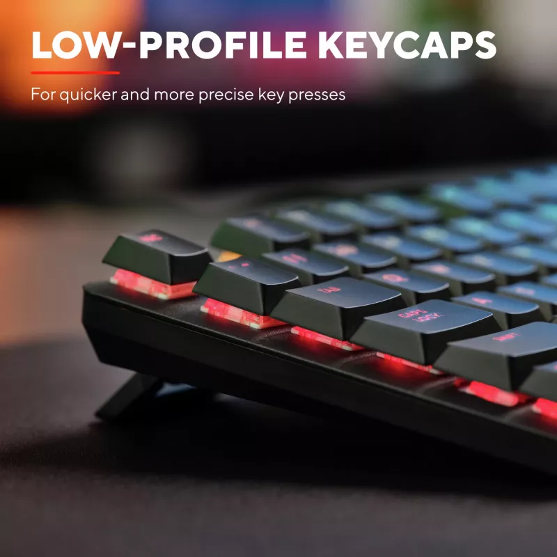 Trust GXT 868 Torix keyboard Gaming USB + RF Wireless + Bluetooth QWERTY US English Black