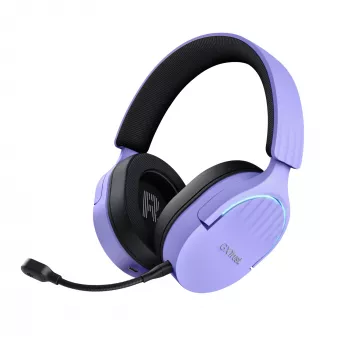 Trust GXT 491P FAYZO Headset Wired & Wireless Head-band Gaming USB Type-A Bluetooth Black, Purple