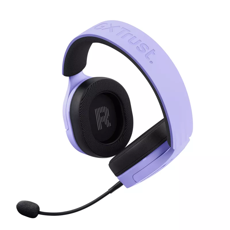Trust GXT 491P FAYZO Headset Wired & Wireless Head-band Gaming USB Type-A Bluetooth Black, Purple