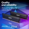 MICRON / CRUCIAL Memory - Crucial Pro - DDR5-6000 UDIMM - OC Gaming - 64GB Kit (32GBx2) - Black