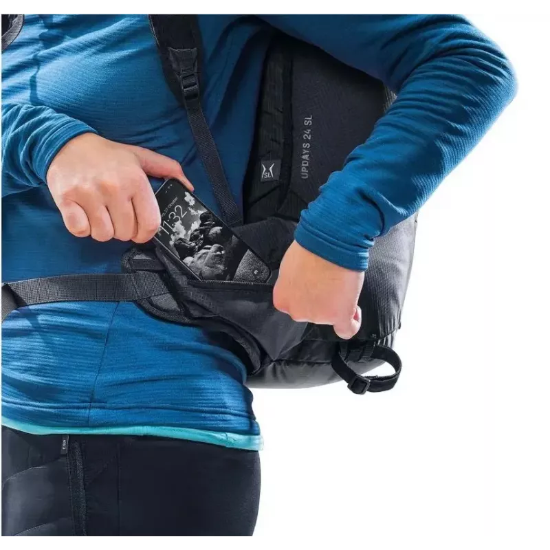 Backpack DEUTER Updays 24 SL — 24 L capacity, women's fit, black skydiving