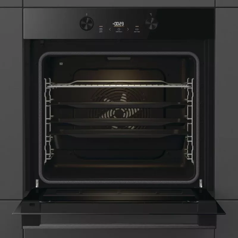 Built-in electric oven Gorenje G400 BPS6737E04DBG, 77 L, 3500 W, touch control, pyrolytic, black