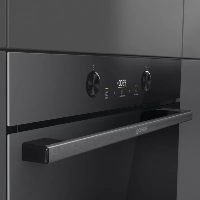 Built-in electric oven Gorenje G400 BPS6737E04DBG, 77 L, 3500 W, touch control, pyrolytic, black