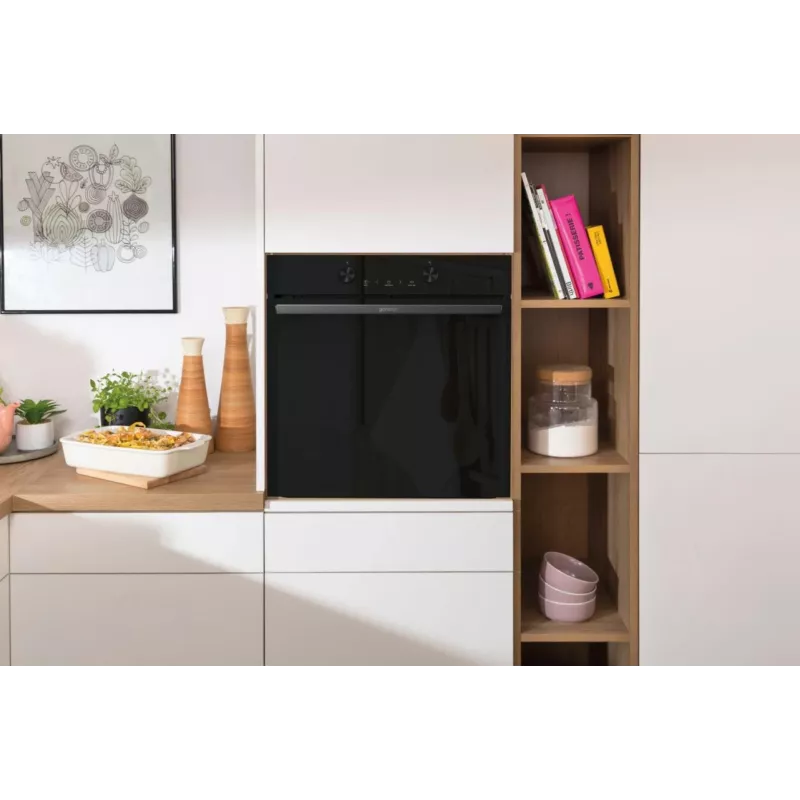 Built-in electric oven Gorenje G400 BPS6737E04DBG, 77 L, 3500 W, touch control, pyrolytic, black