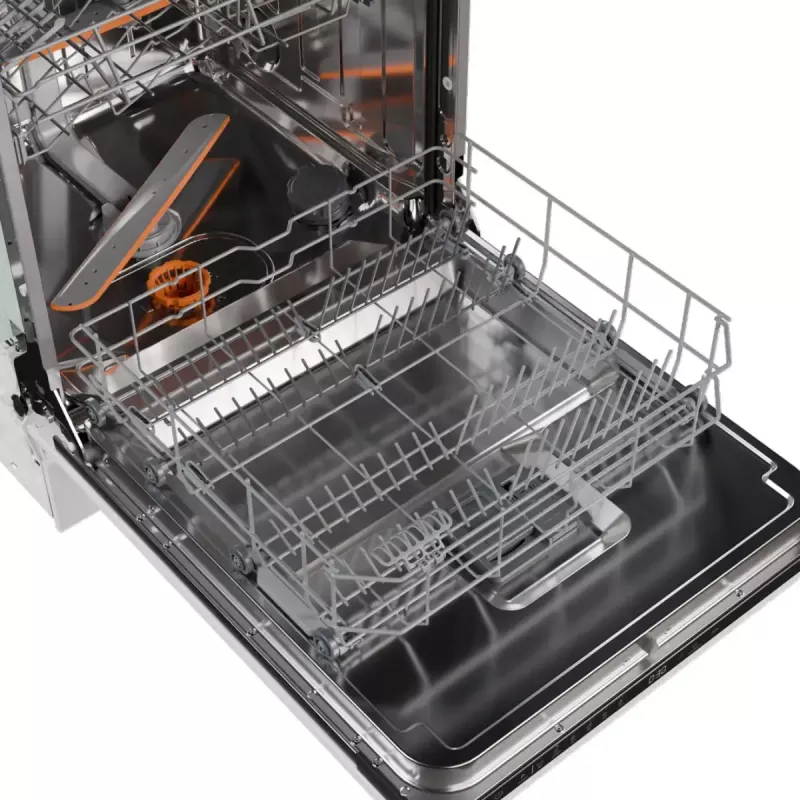 Built-in dishwasher Gorenje GV16D5 — 16 place settings, 44 dB, stainless steel, 7 temperature settings