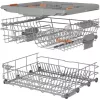 Built-in dishwasher Gorenje GV16D5 — 16 place settings, 44 dB, stainless steel, 7 temperature settings