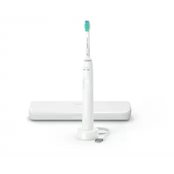 Sonic toothbrush Philips 3100 series HX3673/13 — sonic, 31,000 movements/min, 1 mode, white, rechargeable with Li‑Ion battery