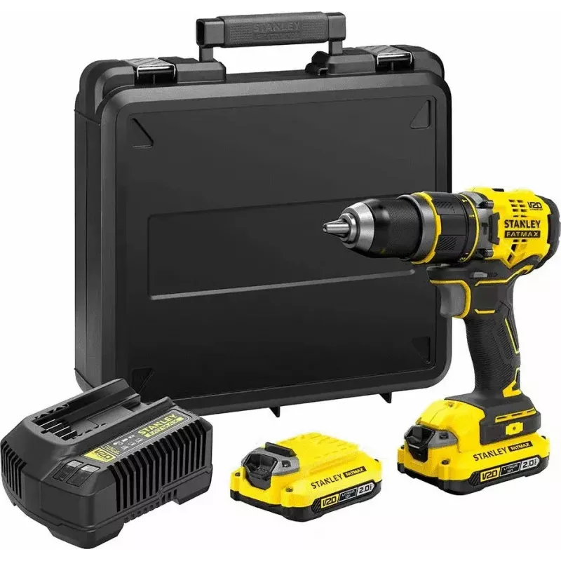Stanley FATMAX SFMCD721D2K Cordless Drill 18V, 2x 2.0Ah Batteries, with Case