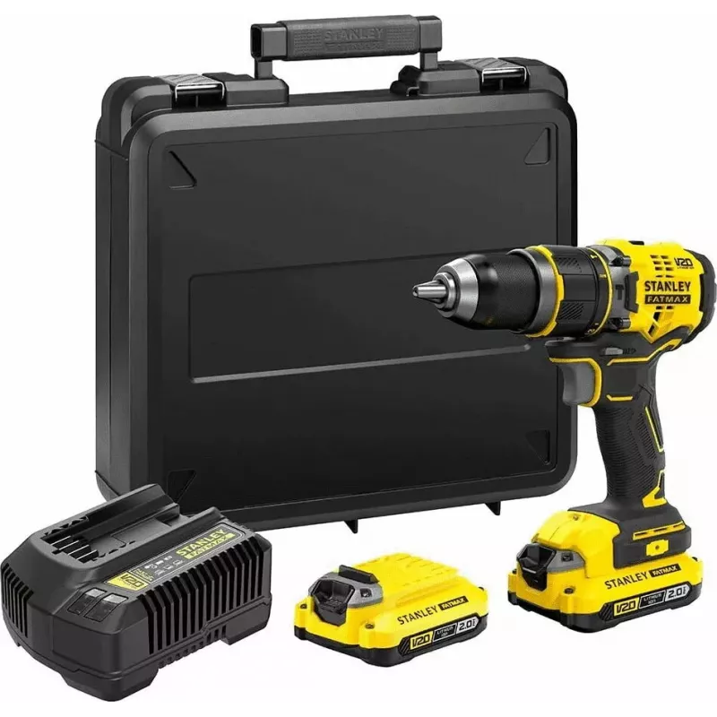 Stanley FATMAX SFMCD721D2K Cordless Drill 18V, 2x 2.0Ah Batteries, with Case