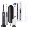Electric toothbrush Oral-B iO 9 adult rotating, 2 handles, 2 brush heads, built-in battery, 3 h charge, Black/Rose
