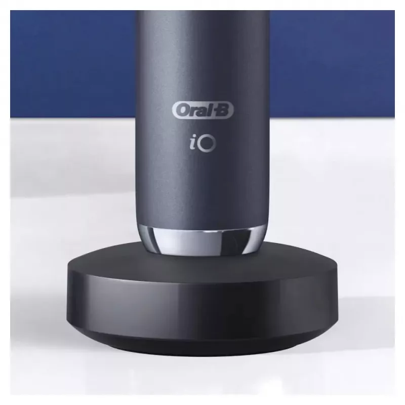 Electric toothbrush Oral-B iO 9 adult rotating, 2 handles, 2 brush heads, built-in battery, 3 h charge, Black/Rose