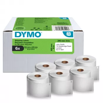 Self-adhesive printer label DYMO 2177565 White Die-cut 10.2x21 cm