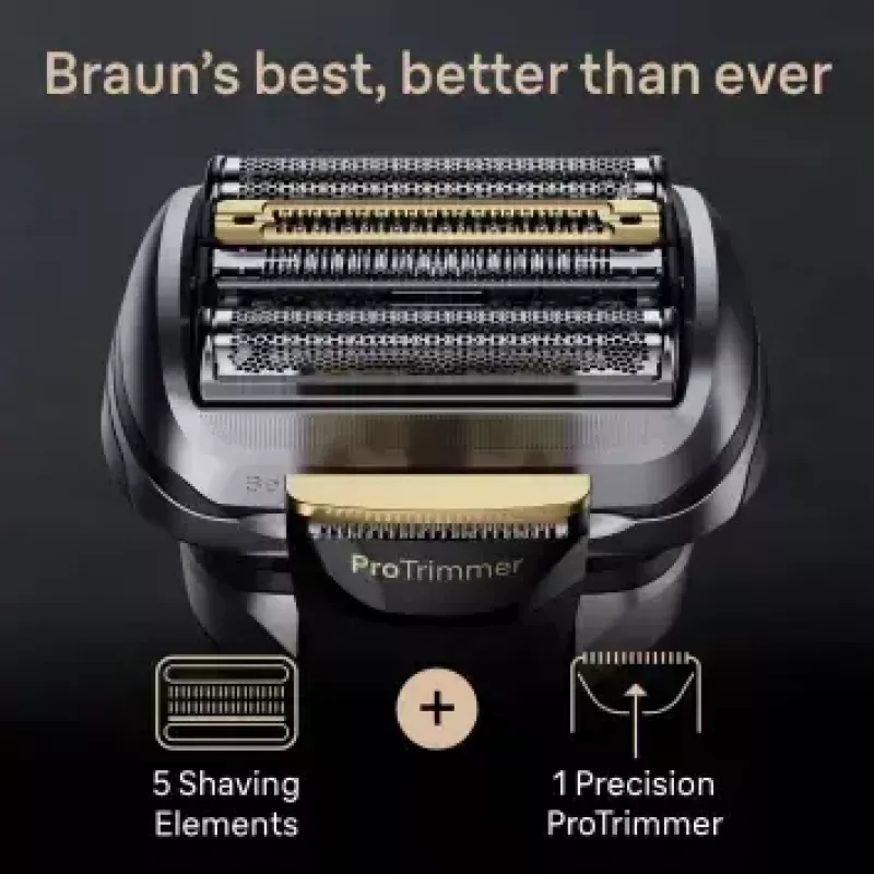 Braun Series 9 Pro+ 9525s Wet & Dry Foil shaver Trimmer Metallic