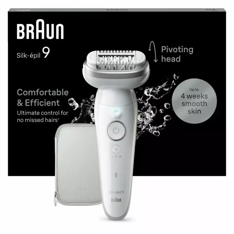Epilator Braun Silk-épil 9 9-011 40 tweezers Silver White