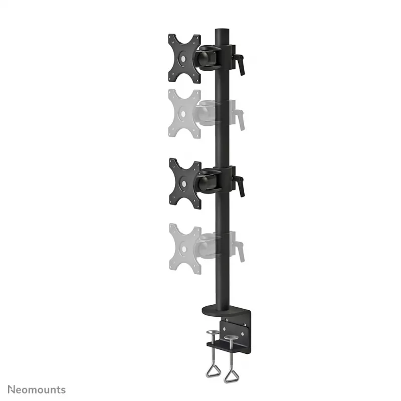 Neomounts FPMA-D700DV Monitor arm 10-27 inch, Clamp, 6 kg, 25.4 cm (10 inch), 68.6 cm (27 inch), 100 x 100 mm, Black