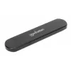 SSD enclosure Manhattan M.2 NVMe SATA USB-C USB-A 10 Gbps Black