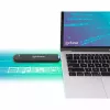 SSD enclosure Manhattan M.2 NVMe SATA USB-C USB-A 10 Gbps Black