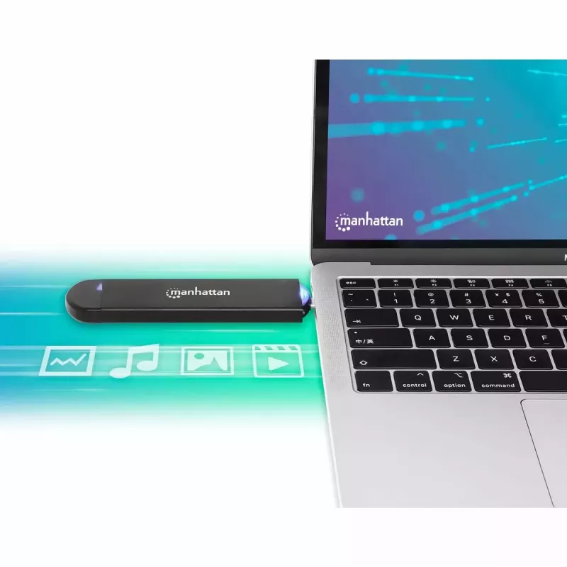 SSD enclosure Manhattan M.2 NVMe SATA USB-C USB-A 10 Gbps Black