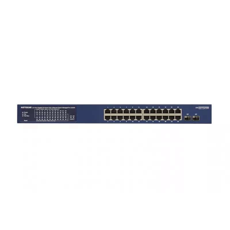 NETGEAR GS724TP-300EUS network switch Managed L2/L3/L4 Gigabit Ethernet (10/100/1000) Power over Ethernet (PoE) Blue