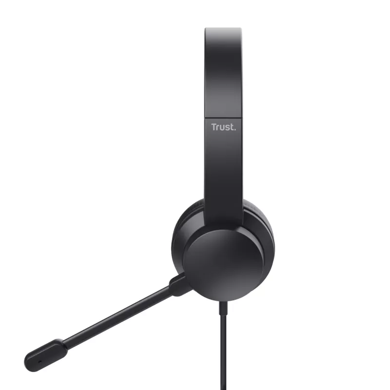 Trust HS-201 Headset Wired Head-band Office/Call center USB Type-A Black