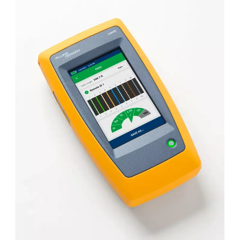 Twisted pair cable tester Fluke LIQ-100 with RJ-45/USB support, max length 305 m, 6400 mAh Li-Ion battery