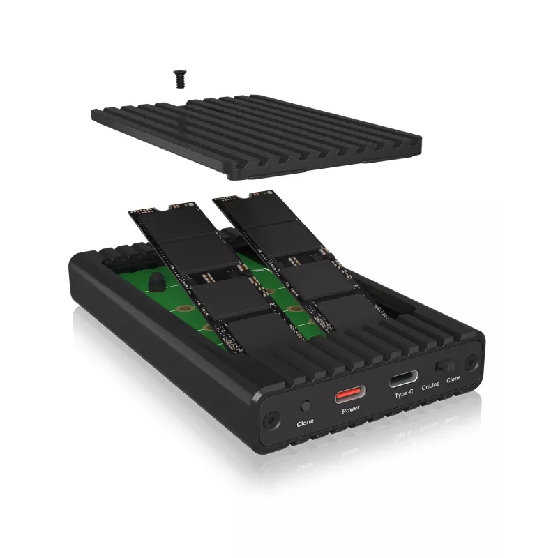 ICY BOX IB-2817MCL-C31 SSD enclosure Black M.2 USB powered