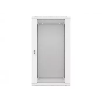 Lanberg WF01-6622-10S 22U 19 inch Wall-Mounted Rack Cabinet, 600x600 mm, Grey, IP20, 60 kg Load, Flat-Pack