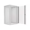 Lanberg WF01-6622-10S 22U 19 inch Wall-Mounted Rack Cabinet, 600x600 mm, Grey, IP20, 60 kg Load, Flat-Pack