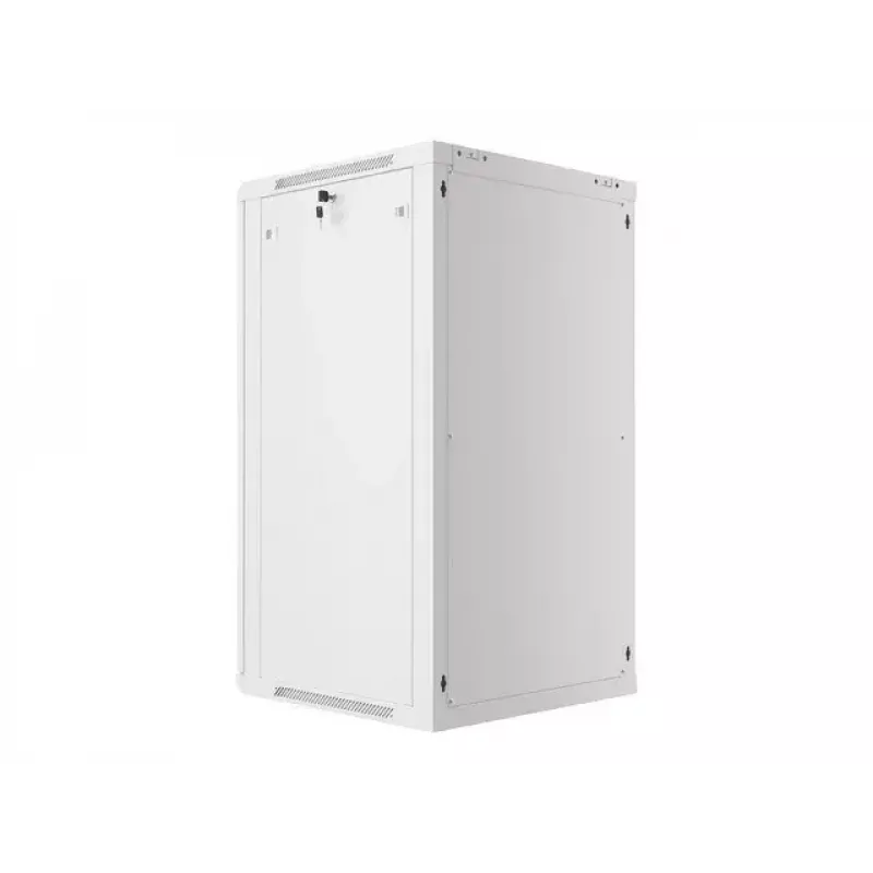 Lanberg WF01-6622-10S 22U 19 inch Wall-Mounted Rack Cabinet, 600x600 mm, Grey, IP20, 60 kg Load, Flat-Pack
