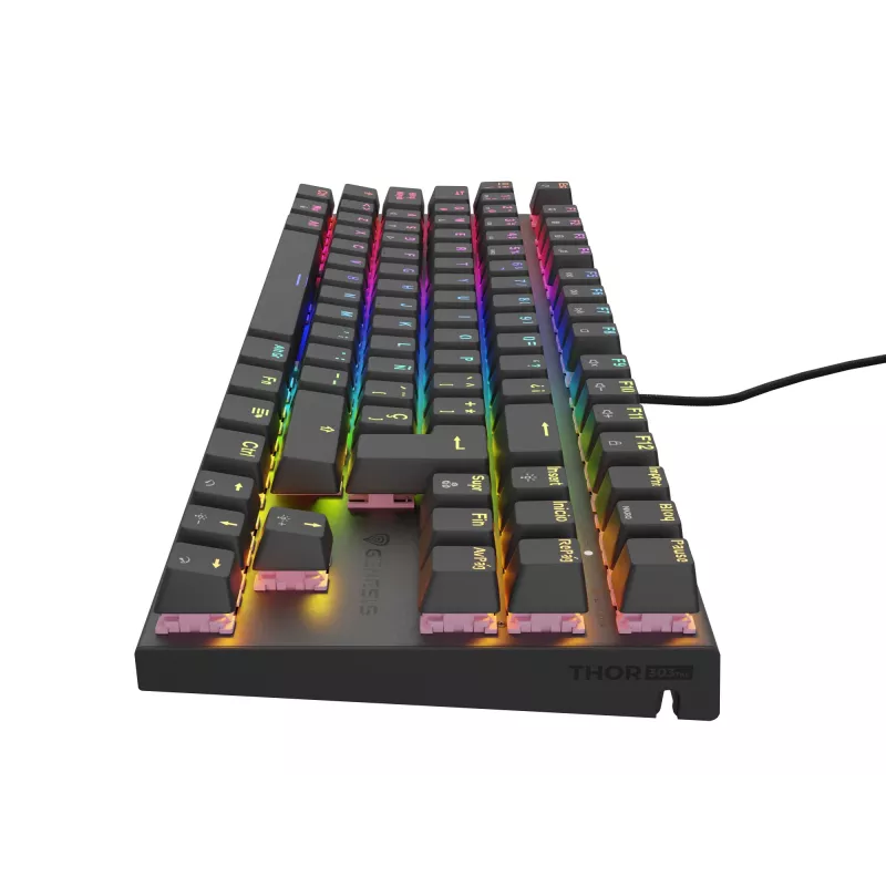 GENESIS Thor 303 TKL keyboard Gaming USB QWERTY Spanish Black