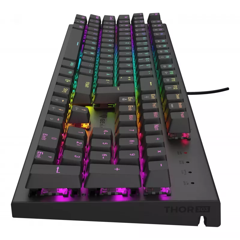 GENESIS Thor 303 Keyboard Gaming USB QWERTZ German Black Mechanical RGB